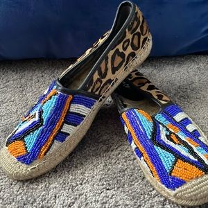 Sam Edelman, Beaded Leopard Espadrilles